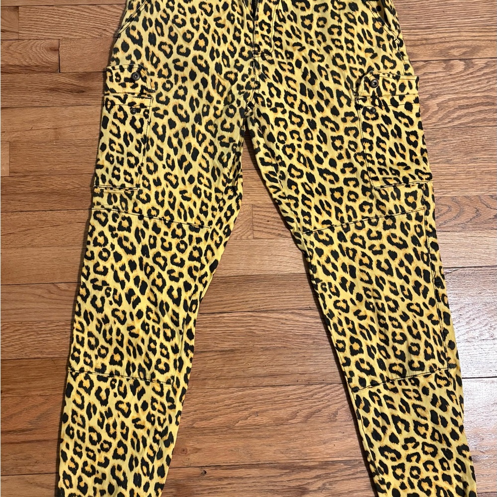 American Bazi LA Leopard Print Cargo Pants